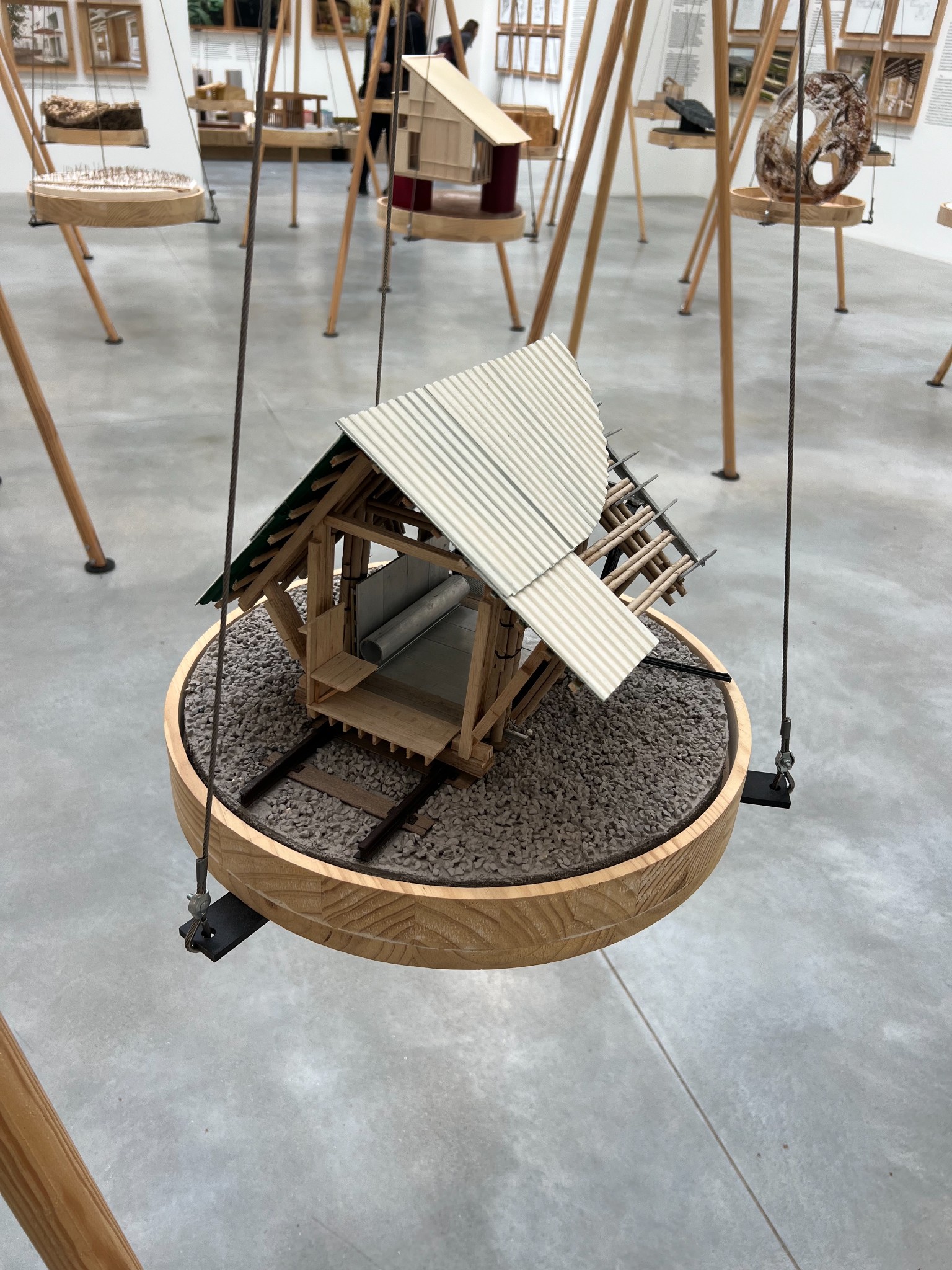 Espana wood project on tracks